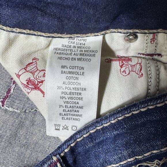 True Religion Halle Big T Dark Wash Denim Jeans Womens size 29 - Picture 6 of 12